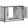 Armario lavabo baño madera ingeniería gris Sonoma 90x33x60 cm de , Muebles de baño - Ref: Foro24-849272, Precio: 86,89 €, Des...