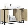 Armario lavabo baño madera ingeniería roble sonoma 90x33x60 cm de , Muebles de baño - Ref: Foro24-849270, Precio: 84,14 €, De...