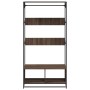 Armario de madera de ingeniería marrón roble 90x50x180 cm de , Organizadores de vestidores y perchas de barra - Ref: Foro24-8...