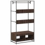 Armario de madera de ingeniería marrón roble 90x50x180 cm de , Organizadores de vestidores y perchas de barra - Ref: Foro24-8...