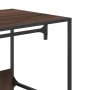 Armario de madera de ingeniería marrón roble 90x50x180 cm de , Organizadores de vestidores y perchas de barra - Ref: Foro24-8...