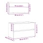 Armario de baño con espejo madera de ingeniería gris hormigón de , Muebles de baño - Ref: Foro24-856376, Precio: 70,69 €, Des...