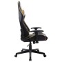 Silla de gaming de cuero sintético negro y dorado de vidaXL, Sillones para videojuegos - Ref: Foro24-20504, Precio: 167,84 €,...