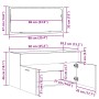 Mueble de baño con espejo de madera antigua madera ingeniería de , Muebles de baño - Ref: Foro24-856381, Precio: 93,90 €, Des...