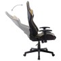 Silla de gaming de cuero sintético negro y dorado de vidaXL, Sillones para videojuegos - Ref: Foro24-20504, Precio: 167,84 €,...