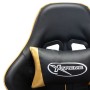Silla de gaming de cuero sintético negro y dorado de vidaXL, Sillones para videojuegos - Ref: Foro24-20504, Precio: 167,84 €,...