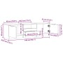 Mueble de TV madera de ingeniería roble artisan 140x35x40 cm de , Muebles TV - Ref: Foro24-856851, Precio: 105,91 €, Descuent...