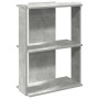 Librería de 3 niveles madera gris hormigón 60x30x80 cm de , Librerías y estanterías - Ref: Foro24-860259, Precio: 38,47 €, De...