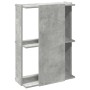 Librería de 3 niveles madera gris hormigón 60x30x80 cm de , Librerías y estanterías - Ref: Foro24-860259, Precio: 38,47 €, De...