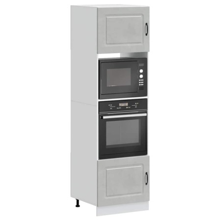 Armarios para horno 2 uds Lucca gris hormigón madera ingeniería de , Armarios de cocina - Ref: Foro24-3315035, Precio: 202,28...