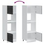 Armarios para horno 2 uds Kalmar negra madera de ingeniería de , Armarios de cocina - Ref: Foro24-3315042, Precio: 194,53 €, ...