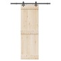 Kit de herrajes para puertas correderas acero negro 152,5 cm de , Artículos para puertas - Ref: Foro24-4009706, Precio: 64,54...