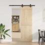 Kit de herrajes para puertas correderas acero negro 152,5 cm de , Artículos para puertas - Ref: Foro24-4009706, Precio: 64,54...