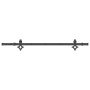 Kit de herrajes para puertas correderas acero negro 152,5 cm de , Artículos para puertas - Ref: Foro24-4009706, Precio: 64,54...