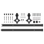 Kit de herrajes para puertas correderas acero negro 152,5 cm de , Artículos para puertas - Ref: Foro24-4009706, Precio: 64,54...