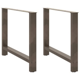 Patas para mesa de centro de acero natural 2 uds 90x(72-73) cm de , Patas para mesas - Ref: Foro24-4013319, Precio: 104,48 €,...