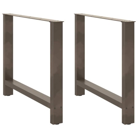 Patas para mesa de centro de acero natural 2 uds 90x(72-73) cm de , Patas para mesas - Ref: Foro24-4013319, Precio: 104,48 €,...