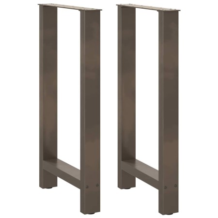 Patas para mesa de centro de acero natural 2 uds 40x(90-91) cm de , Patas para mesas - Ref: Foro24-4013327, Precio: 98,02 €, ...