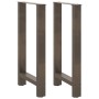 Patas para mesa de centro de acero natural 2 uds 40x(90-91) cm de , Patas para mesas - Ref: Foro24-4013327, Precio: 98,02 €, ...