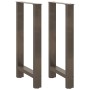 Patas para mesa de centro de acero natural 2 uds 40x(90-91) cm de , Patas para mesas - Ref: Foro24-4013327, Precio: 98,02 €, ...