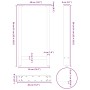 Patas para mesa de centro de acero natural 2 uds 40x(90-91) cm de , Patas para mesas - Ref: Foro24-4013327, Precio: 98,02 €, ...