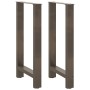 Patas para mesa de centro de acero natural 2 uds 50x(90-91) cm de , Patas para mesas - Ref: Foro24-4013331, Precio: 93,62 €, ...