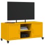 Mueble para TV acero laminado en frío amarillo 100,5x39x43,5 cm de , Muebles TV - Ref: Foro24-846665, Precio: 93,73 €, Descue...