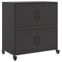 Aparador de acero negro 68x39x72 cm de , Aparadores - Ref: Foro24-846650, Precio: 101,40 €, Descuento: %