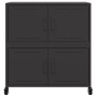 Aparador de acero negro 68x39x72 cm de , Aparadores - Ref: Foro24-846650, Precio: 101,40 €, Descuento: %