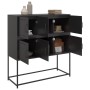 Aparador de acero laminado en frío negro 100,5x39x107 cm de , Aparadores - Ref: Foro24-846596, Precio: 105,40 €, Descuento: %