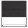Aparador de acero laminado en frío negro 100,5x39x107 cm de , Aparadores - Ref: Foro24-846596, Precio: 105,40 €, Descuento: %