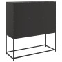 Aparador de acero laminado en frío negro 100,5x39x107 cm de , Aparadores - Ref: Foro24-846596, Precio: 105,40 €, Descuento: %