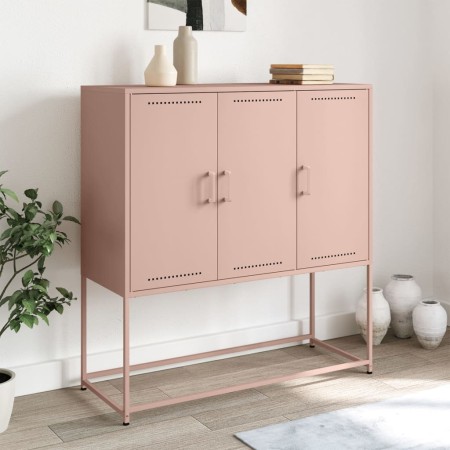 Aparador de acero rosa 100,5x39x107 cm de , Aparadores - Ref: Foro24-846537, Precio: 110,24 €, Descuento: %