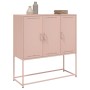 Aparador de acero rosa 100,5x39x107 cm de , Aparadores - Ref: Foro24-846537, Precio: 110,24 €, Descuento: %