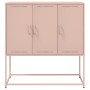 Aparador de acero rosa 100,5x39x107 cm de , Aparadores - Ref: Foro24-846537, Precio: 110,24 €, Descuento: %