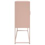 Aparador de acero rosa 100,5x39x107 cm de , Aparadores - Ref: Foro24-846537, Precio: 110,24 €, Descuento: %