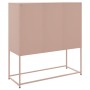 Aparador de acero rosa 100,5x39x107 cm de , Aparadores - Ref: Foro24-846537, Precio: 110,24 €, Descuento: %