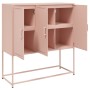 Aparador de acero rosa 100,5x39x107 cm de , Aparadores - Ref: Foro24-846537, Precio: 110,24 €, Descuento: %