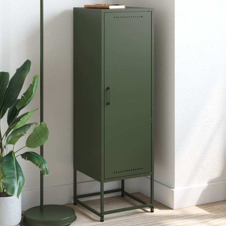 Aparador de acero verde oliva 36x39x123 cm de , Aparadores - Ref: Foro24-846528, Precio: 101,49 €, Descuento: %