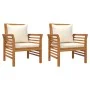 Set de muebles de jardín 4 pzs y cojines madera maciza acacia de vidaXL, Conjuntos de jardín - Ref: Foro24-3058094, Precio: 4...