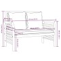 Set de muebles de jardín 4 pzs y cojines madera maciza acacia de vidaXL, Conjuntos de jardín - Ref: Foro24-3058094, Precio: 5...