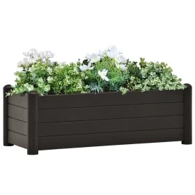 Arriate elevado de jardín PP gris antracita 100x43x35 cm de vidaXL, Maceteros y jardineras - Ref: Foro24-313977, Precio: 85,0...