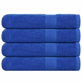 Toallas de sauna 4 uds 100% algodón azul 80x200 cm 360 gsm de , Toallas - Ref: Foro24-136720, Precio: 49,15 €, Descuento: %