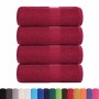 Toallas 4 uds 100% algodón burdeos 30x30 cm 360 gsm de , Toallas - Ref: Foro24-136729, Precio: 13,07 €, Descuento: %