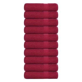Toallas de Mano 10 uds burdeos 50x100cm 360 g/m² 100% algodón de , Toallas - Ref: Foro24-136736, Precio: 64,59 €, Descuento: %