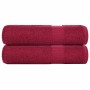 Toallas de mano 2 uds 100% algodón burdeos 50x100 cm 360 gsm de , Toallas - Ref: Foro24-136734, Precio: 19,40 €, Descuento: %
