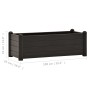 Arriate elevado de jardín PP gris antracita 100x43x35 cm de vidaXL, Maceteros y jardineras - Ref: Foro24-313977, Precio: 93,9...