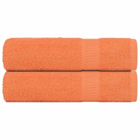 Toallas de mano 2 uds naranja 50x100 cm 360 gsm 100% algodón de , Toallas - Ref: Foro24-136902, Precio: 15,75 €, Descuento: %