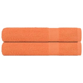 Toallas 2 uds 100% algodón naranja 100x200 cm 600 gsm de , Toallas - Ref: Foro24-136914, Precio: 35,04 €, Descuento: %