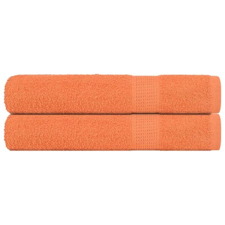 Toallas 2 uds 100% algodón naranja 100x200 cm 600 gsm de , Toallas - Ref: Foro24-136914, Precio: 35,04 €, Descuento: %